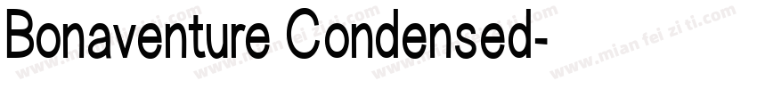 Bonaventure Condensed字体转换
